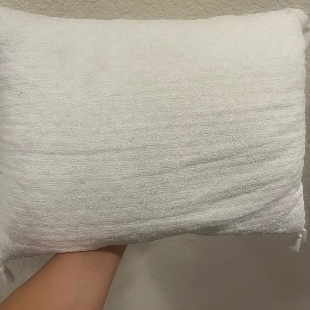 Soft White polka dot Pillow
